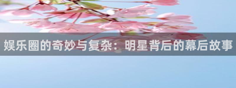 聚彩传媒：娱乐圈的奇妙与复杂：明星背后的幕后故事